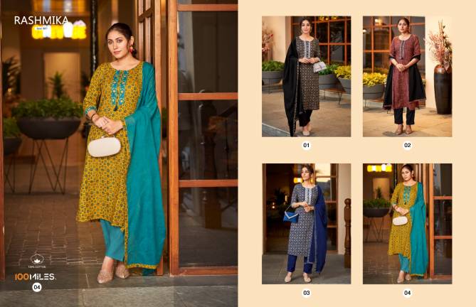 Rashmika By 100 Miles Readymade Salwar Suits Catalog